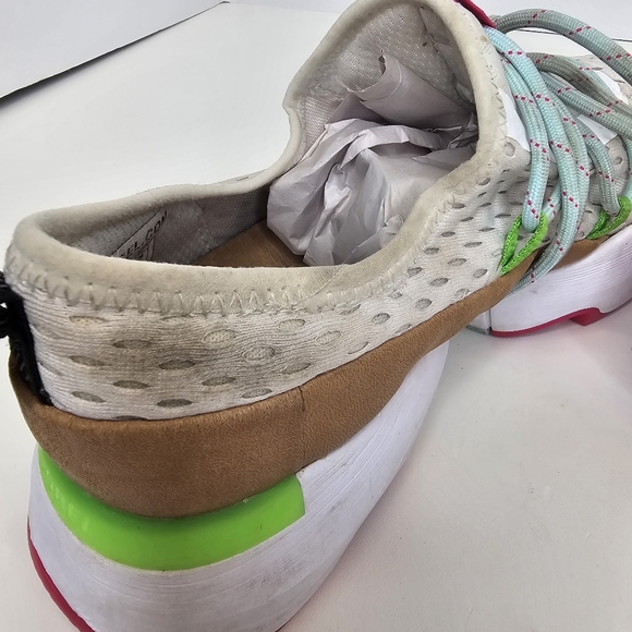Sorel Women's Size 7 Kinetic Impact Lace Fashion Sneakers White w/Green. - Picture 11 of 15